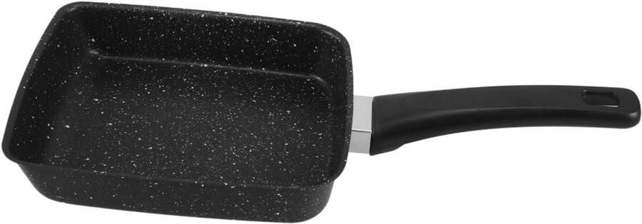 Tamagoyaki Pan Omelet Pan Rechthoekig Ontbijt Maken Non-stick Coating 36x15.5cm Zwart
