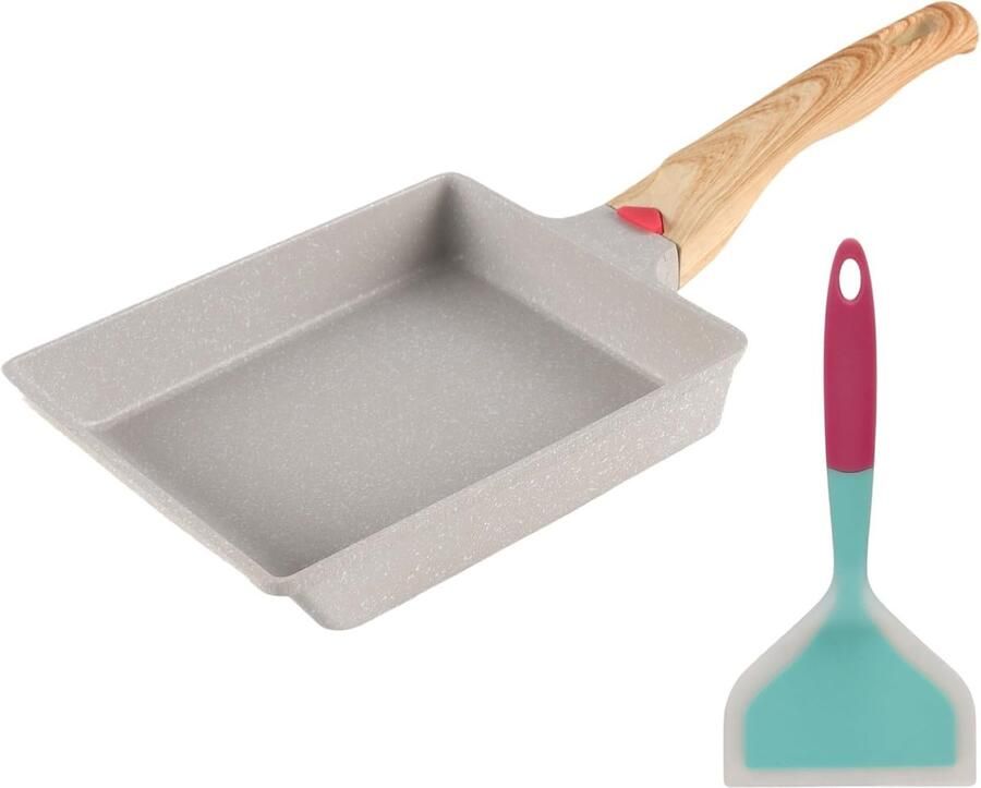 Tamagoyaki pan Omeletpan eieren Ontbijt maken Met anti-aanbaklaag 36.5 cm Wit