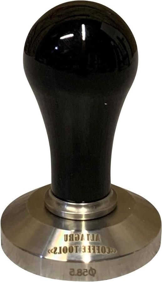 Tamper Smart Koffie Tamper Espresso Bereiden Precisie 58.5mm 9 cm Hoog Zwart