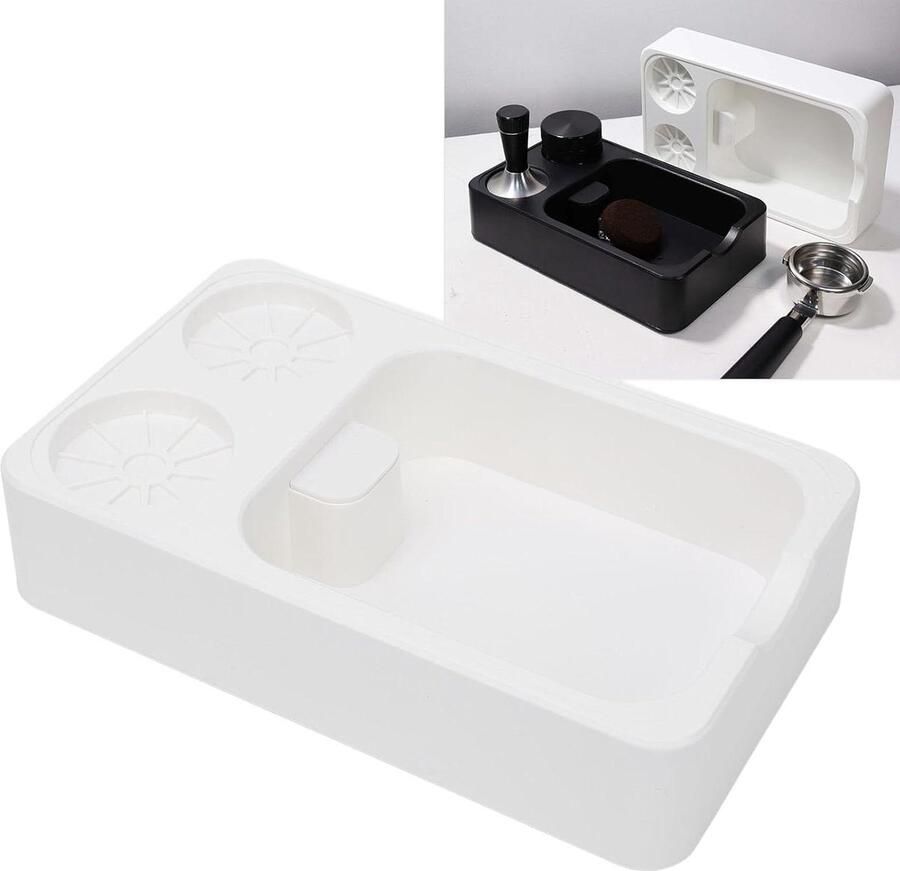 Tamper Station Koffie Accessoire Espresso Bereiding Universele Compatibiliteit 51-58mm Zwart