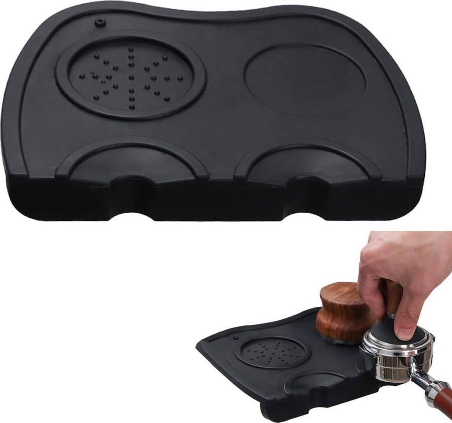 Tampermat Koffiezetapparaat matje Groot Espresso mat Tamper ondersteuning 51mm 53mm 58mm Koffie tampen mat Siliconen tampermat Portafilter mat