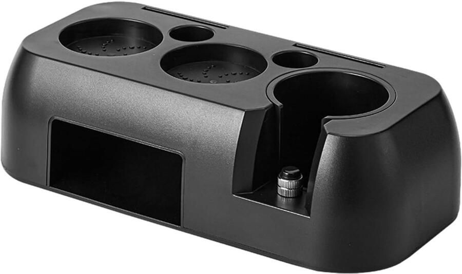 Tamping Station Koffie Accessoire Espresso Bereiden Verstelbare Schroefkop 58mm Universeel Zwart