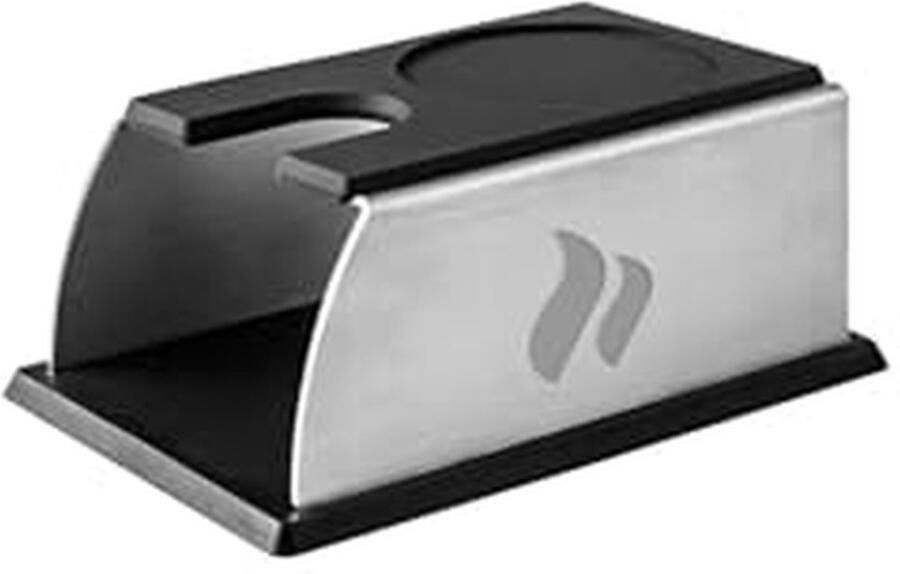 Tamping Station Koffie Accessoire Espresso Bereiding Antislip & Randbescherming 14 cm Zwart