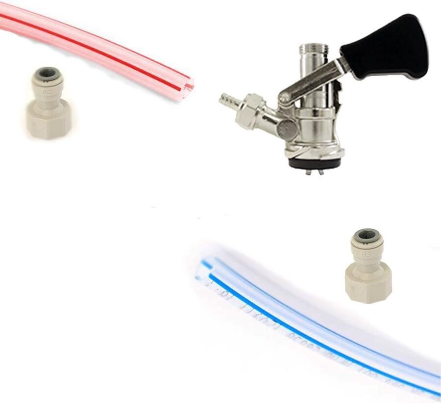 Tapset voor tappen zonder CO2 met bajonetkoppeling S-type koppeling