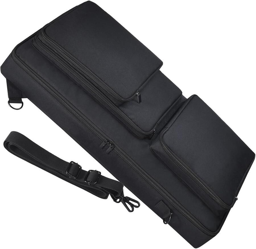 Tassen koffer voor Pioneer DJ DDJ-FLX6 DDJ SX SX2 SX3 DDJ 800 808 vervangende draagbare reistas draag-en schouderriem tassen voor hoofdtelefoon tablet kabel oplader(Zwart)