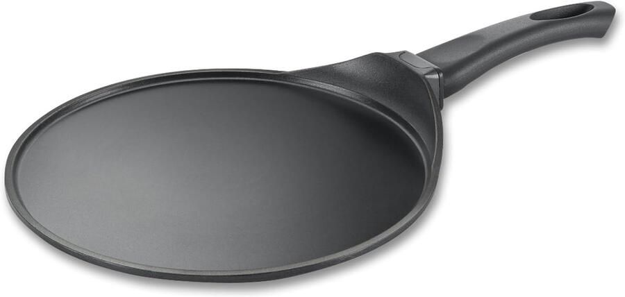 Tawa Pan Koekenpan Ronde Pannenkoeken Bakken Gegoten Aluminium 27 cm Zwart