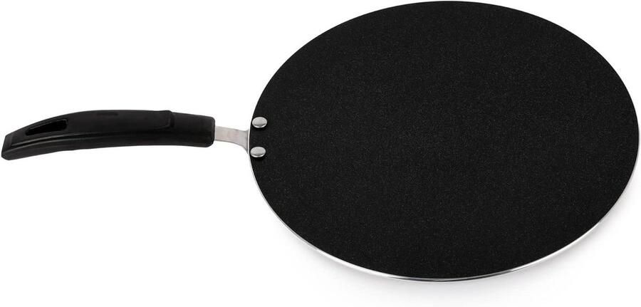 Tawa-pan Pannenkoekenpan Roti Gezond Koken Antiaanbaklaag 305 cm Zwart