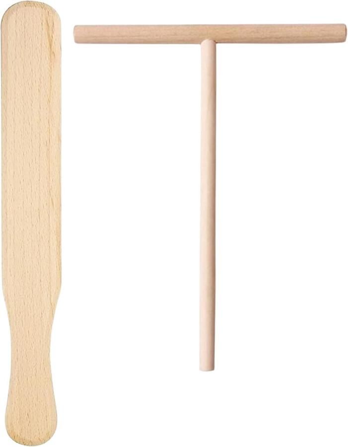 Teemando Pannenkoekenverdeler van beukenhout 22 cm deegverdeler verdeelt pannenkoeken en palatschinken zeer fijn