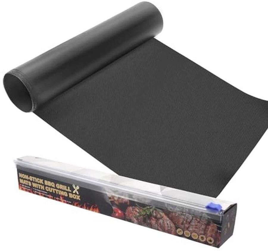 Teflon Coated BBQ Non Stick Barbecue Mat en Oven Liner 2 meter Snijsysteem voor Ovens en Grills