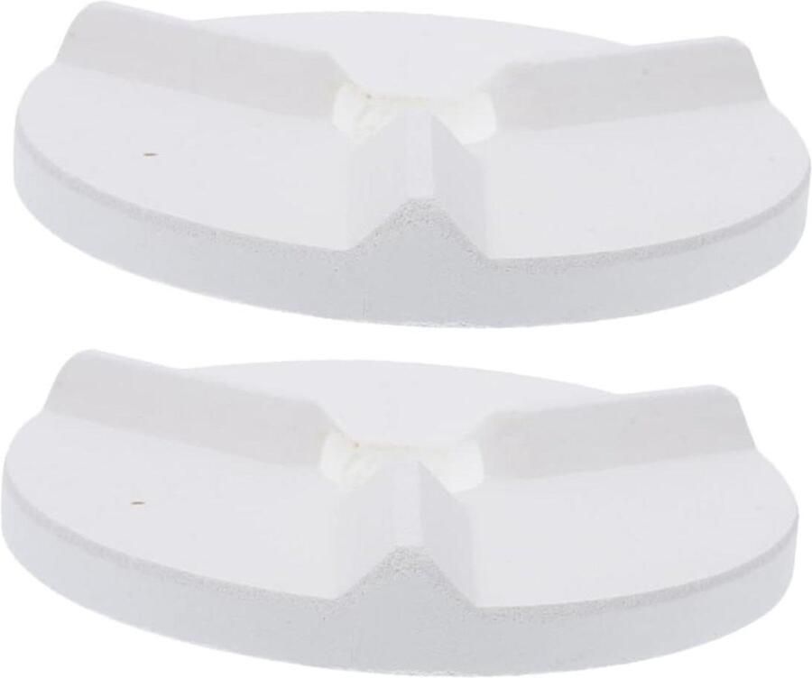 TEHAUX 2stuks Keramische Oven Ondersteuningsmatten Hoge Temperatuur Bestendige Refractaire Pads Voor Firing Van Glazuur Keramiek Duurzaam Verplaatsbaar Geschikt Voor Toepassingen