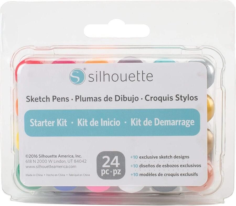 Tekentools voor snijmachine multicolour 24 stuks creatieve ontwerpen maken ShopVlot