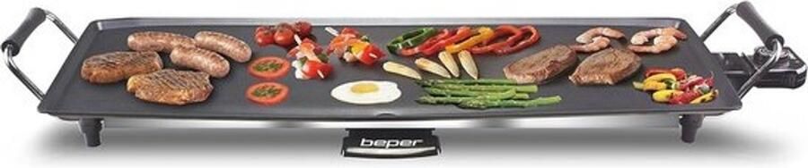 Teppanyaki bakplaat 70cm Ruim kookvlak met antiaanbaklaag en instelbare temperatuur 1800W
