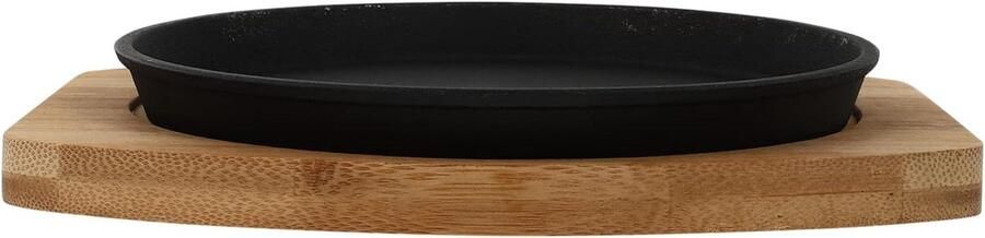 Teppanyaki Bakplaat Steak Grill Pan Binnen Buiten Koken Gegoten IJzer Materiaal Diameter 20 Cm