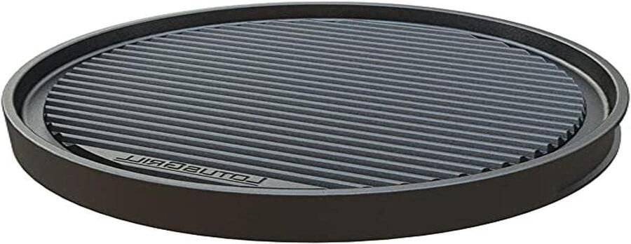 Teppanyakiplaat XL Bakplaat Grill Buiten Koken Gegoten Aluminium 435 mm diameter Grijs