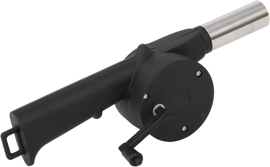 Tepro Grillventilator handbediende aanmaakhulp voor grill BBQ van kunststof zwart