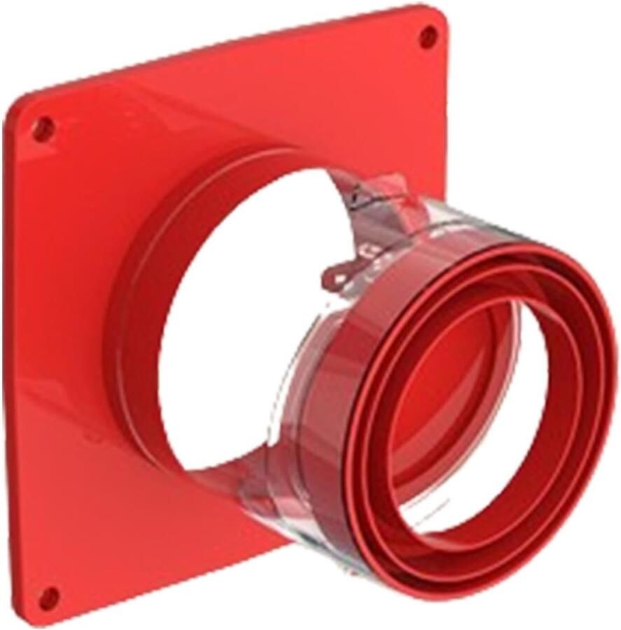 Terugslagklep Luchtkanaal Afzuigkap Klep Ventilatie Keuken Automatisch Sluitmechanisme 150-200mm Keuken Rood