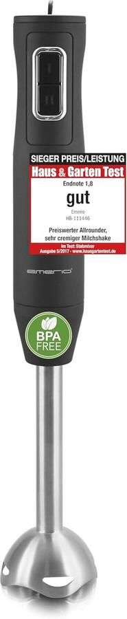 Testwinnaar Staafmixer met Antislip Handgreep en Roestvrij Staal