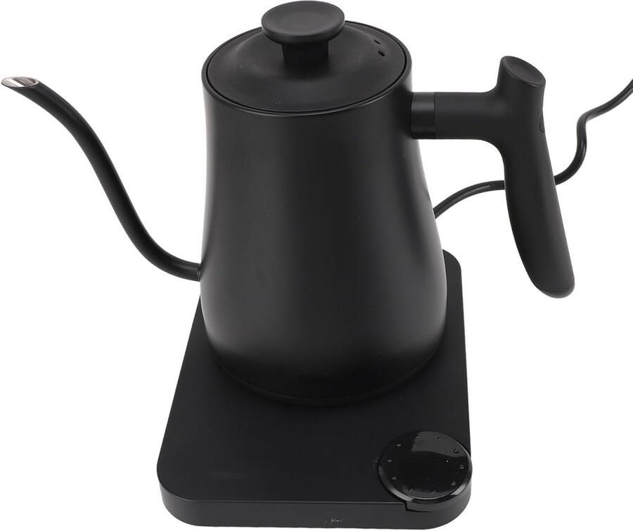 Thee Ketel Waterkoker Gooseneck Koffie en Thee Variabele Temperatuur 1 Liter Zilver