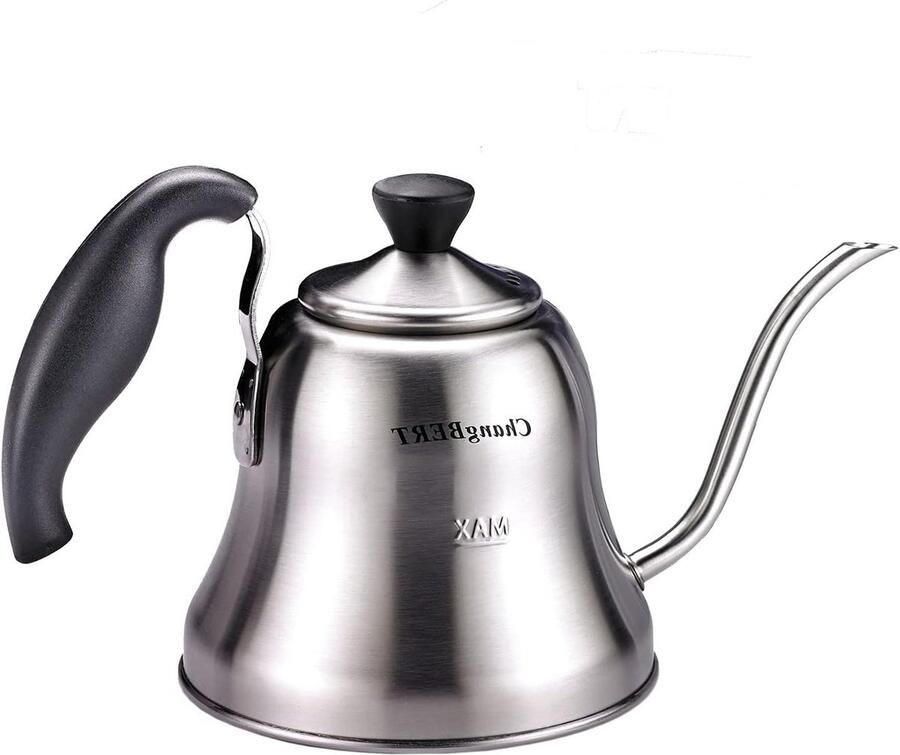 Thee Koffie Waterkoker Zwanenhals Ketel Gieten Over Zetten Nauwkeurige Waterstroom 1 Liter Rood