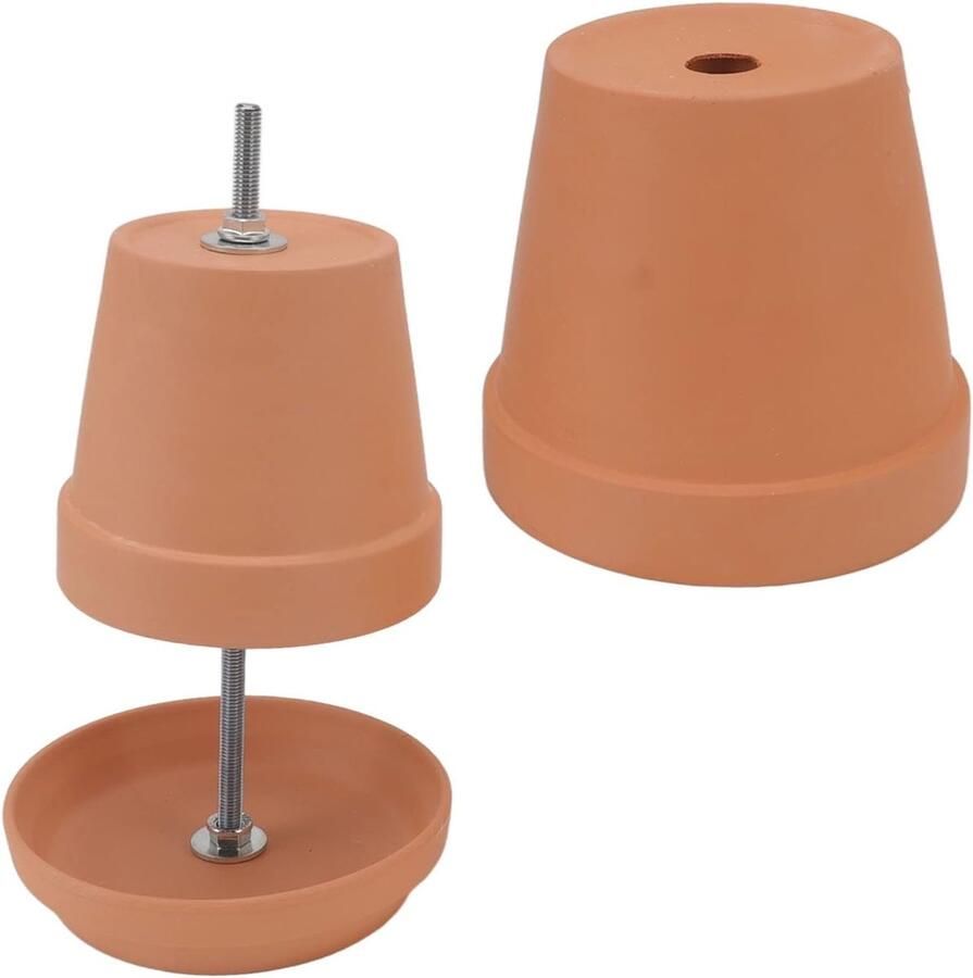 Thee Oven Kaars Heater Warmte Creëren Dubbele Lagen Voor 4-6 Kaarsen Keramiek