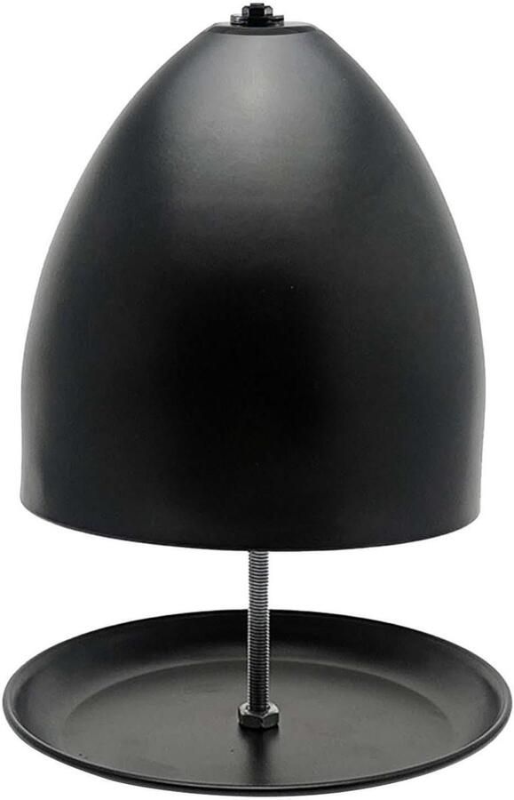 Theeovenverwarmer Metalen fornuis Thee opwarmen Hitteschild 17.5 cm diameter Mat Zwart