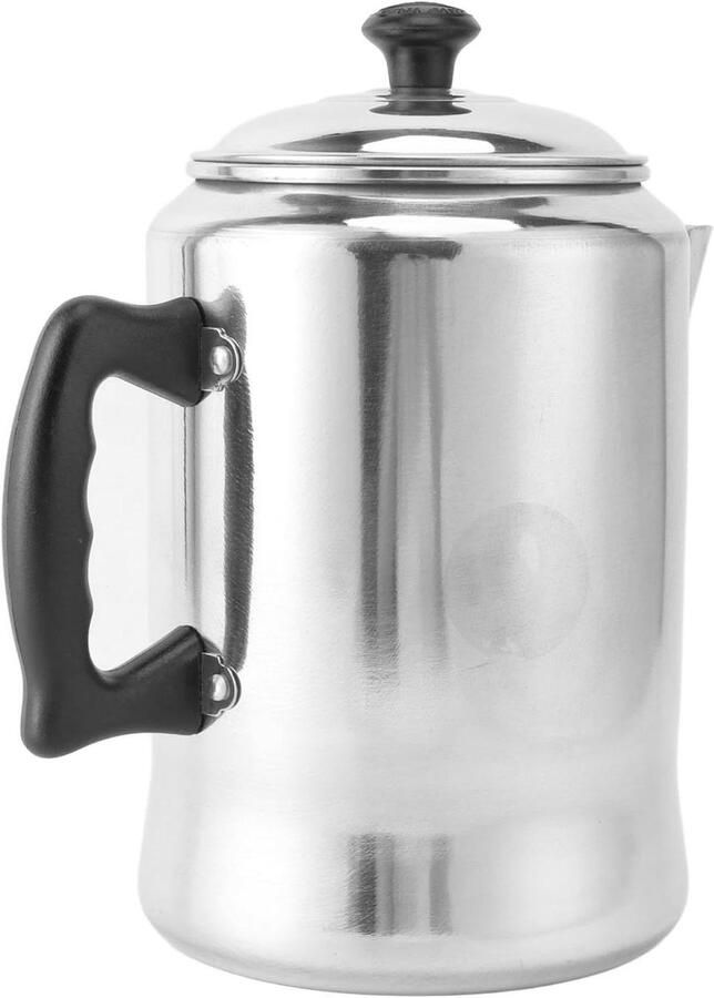 Theeketel Aluminium Koffieketel Waterkoker Thee Koffie Zetten Snelle Verwarming V-uitloop 26 x 16 cm Aluminium