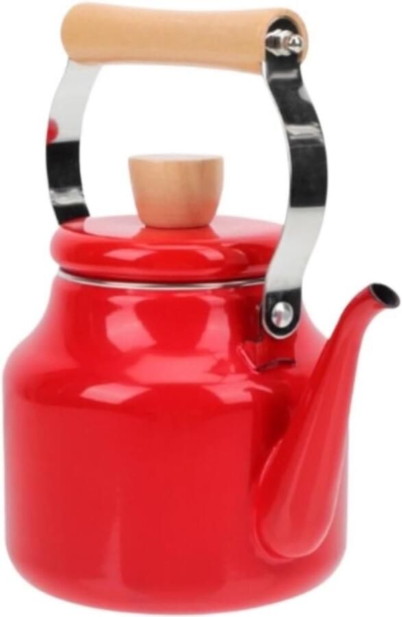 Theeketel Fornuis Waterkoker Theepot Water Koken Automatisch Fluitsignaal 15 Liter Rood