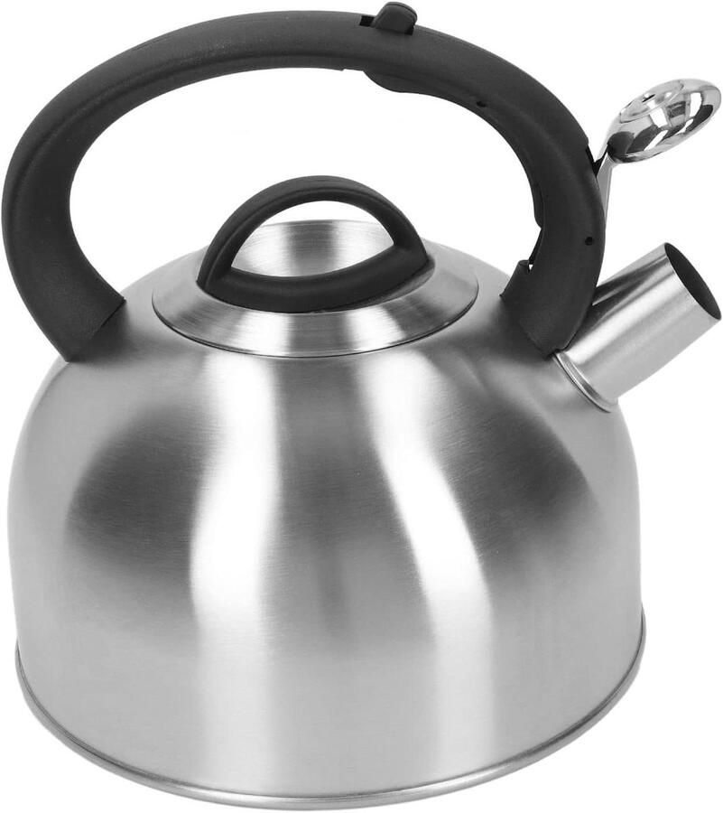 Theeketel Roestvrijstaal Fluitketel Waterkoker Water Koken Snelle Verwarming 3 Liter Zilver