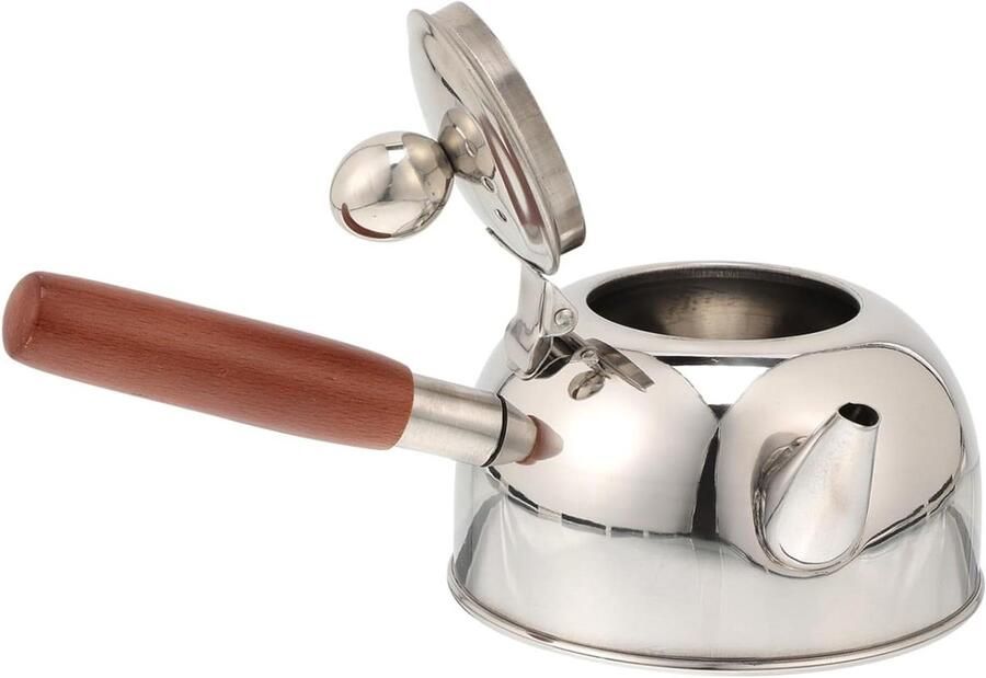 Theeketel Roestvrijstaal Waterkoker Ketel Dranken Bereiden Ergonomisch Handvat 500 ml Zilver