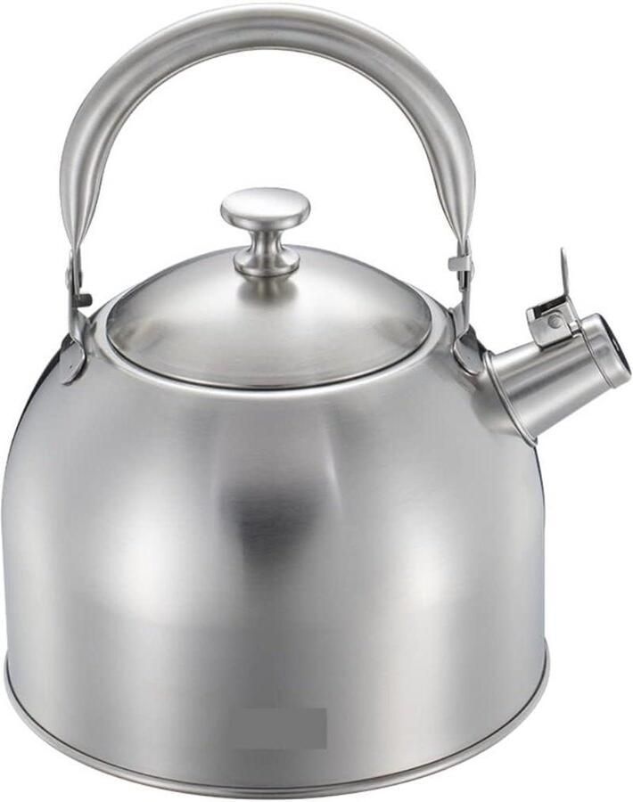 Fluitketel RVS Theeketel Waterkoker Water Koken Drielaagse Bodem 3.5L Zilver