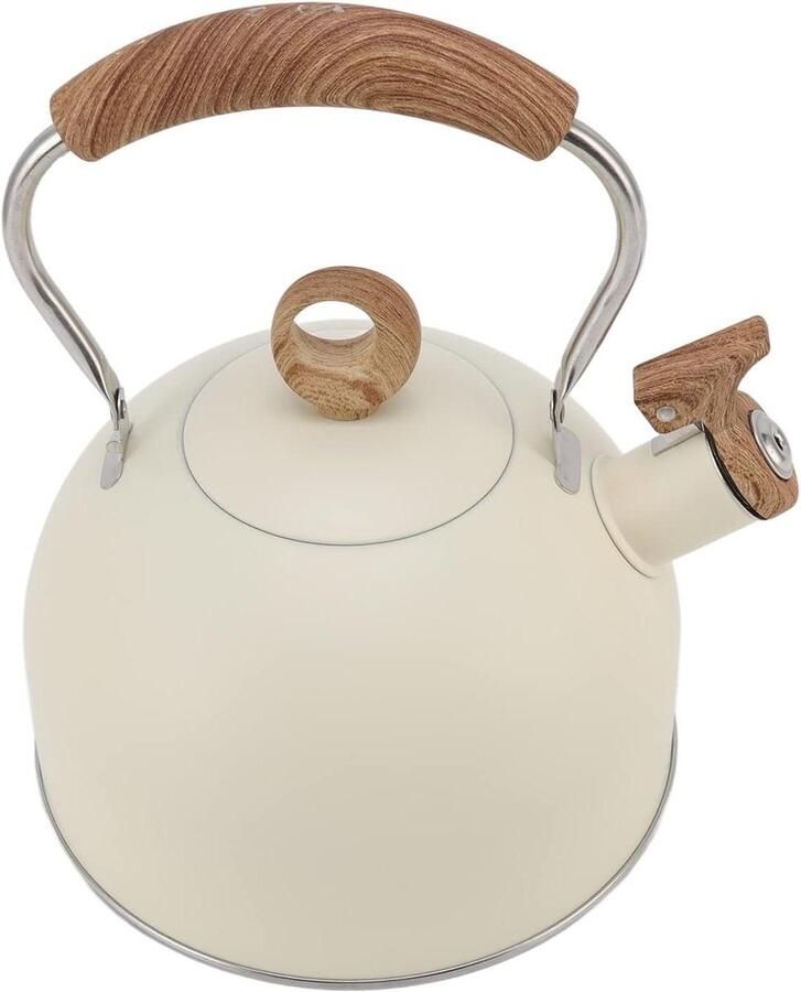 Theeketel Waterketel Water Koken Hoogwaardig Roestvrij Staal 25 Liter Beige