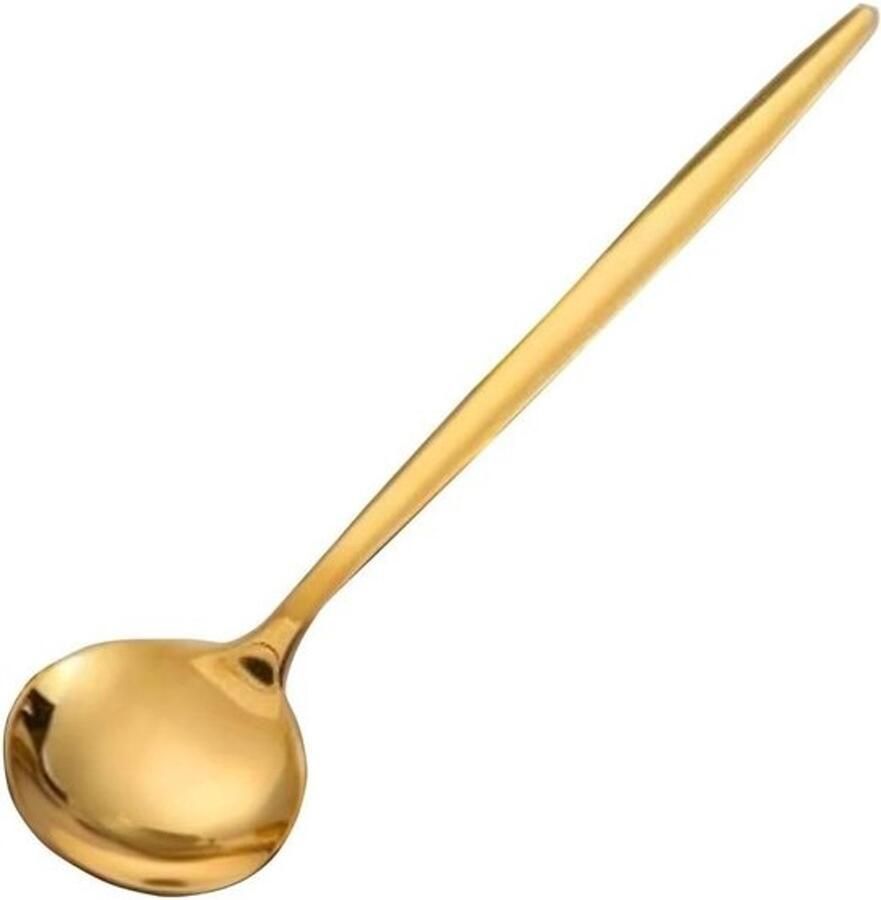 Theelepels Goud Koffielepels Dessertlepels Tafeldekken Titanium Coating 13 cm Goud