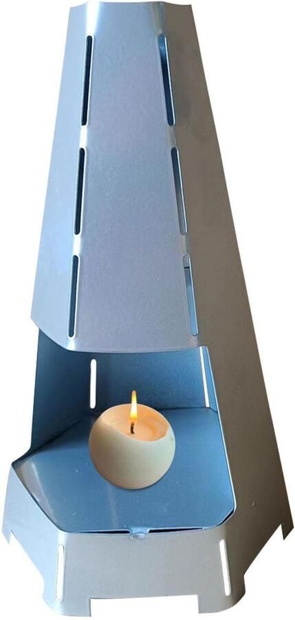 Theelicht Oven Kaars Heater Ruimte Verwarmen Hol Ontwerp 19 x 12 x 12 cm Metaal