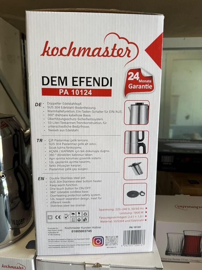 Theemachine Elegant Theekoker Waterkoker Thee Zetten Automatische Uitschakeling 3 Liter Capaciteit Chroom