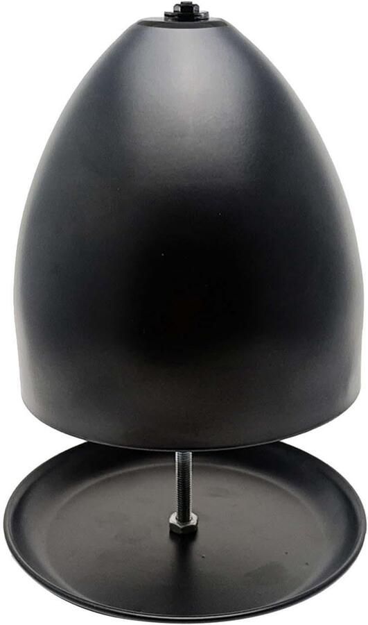 Theeovenverwarmer Theekachel metaal Warm houden Gelijkmatige warmte 17.5 cm diameter Mat Zwart