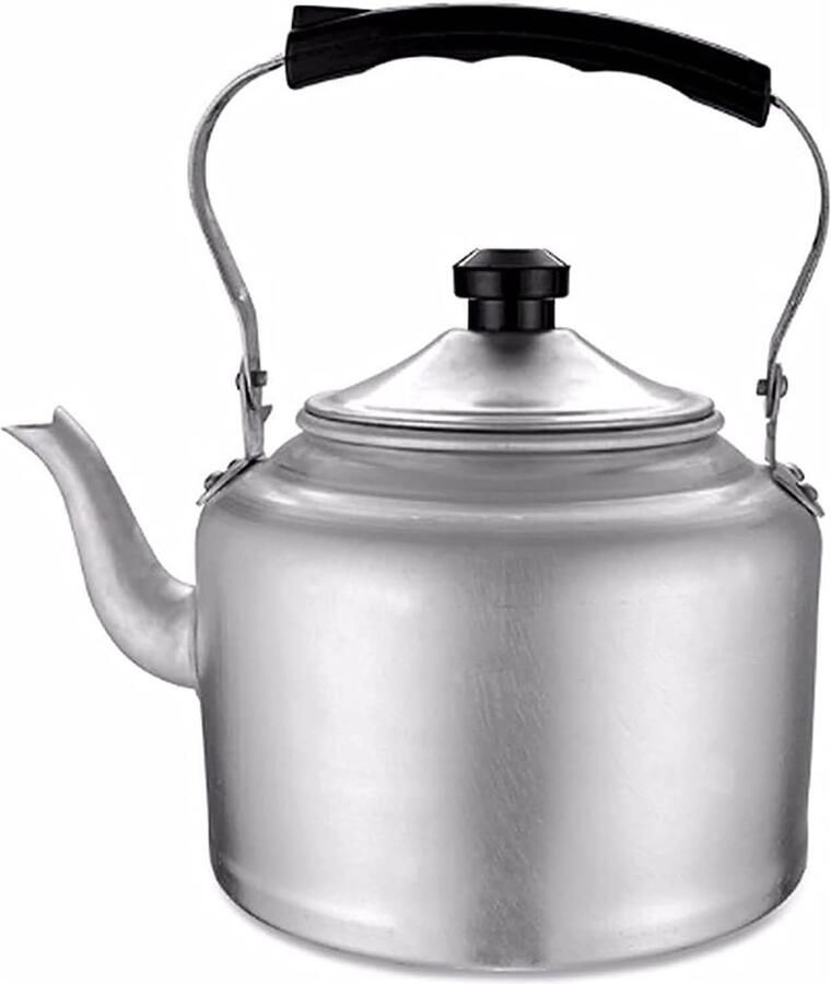 Theepot Ketel Waterkoker Water Koken Snel Warmtegeleidend 5L Capaciteit Zilver