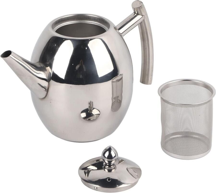 Theepot Koffiepot Waterkoker 1L 1 5L Fluitende theewaterkoker voor losse blaadjes en theezakjes (1L) Andere Verzamelobjecten