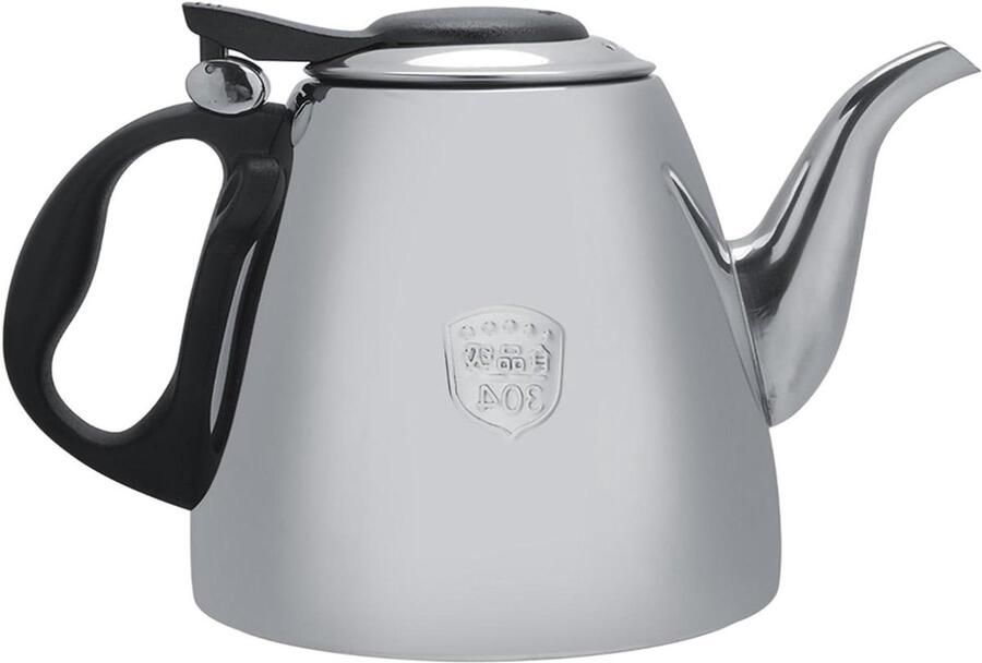 Stalen Theeketel Kookplaat Theeketel Waterkoker Inductiekookplaat Teekessel Theeketel Kookplaat 1 2L 1 5L Roestvrijstalen Kookplaat Theepot Thee Koffiepot Waterkoker (1.2L)