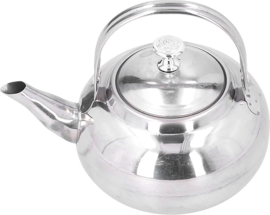 Theepot RVS Waterketel Warme Dranken Maken Snelkookfunctie 16 cm Zilver
