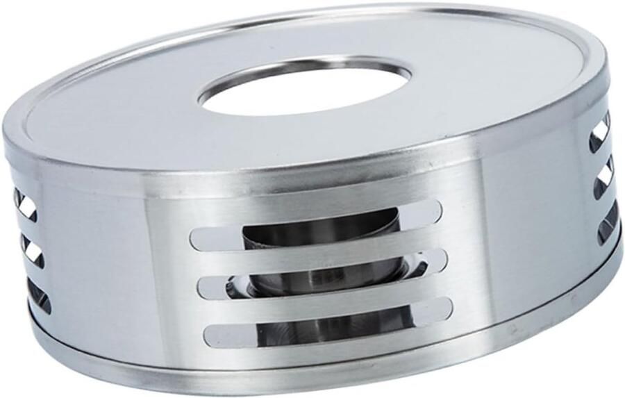 Theepot Warmhoudplaat Thee Accessoire Thee Warm Houden Hol Ontwerp 15.5 cm Diameter Zilver