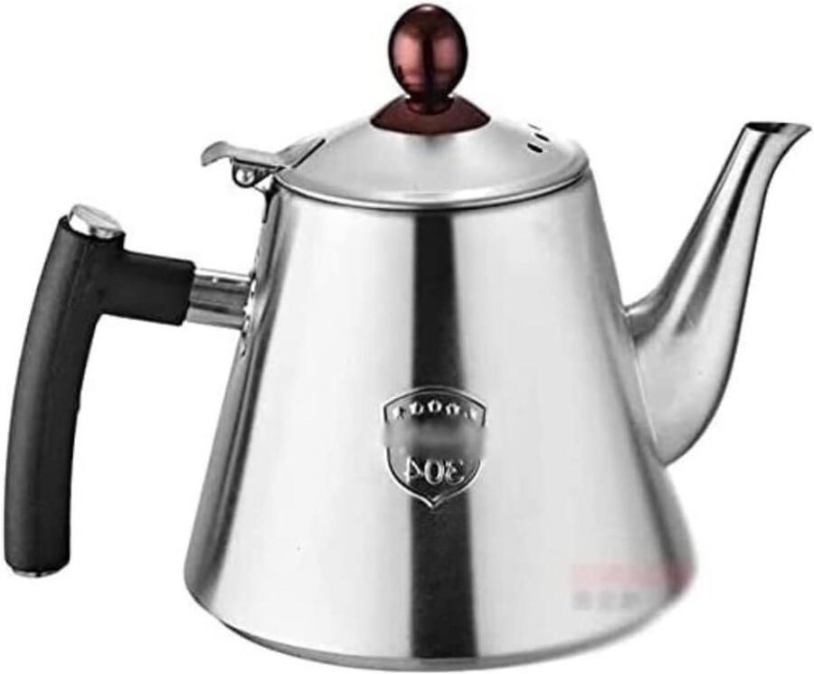 Theepot Waterkoker Ketel RVS Water Koken Roestvrij Staal 1.2L Zilver