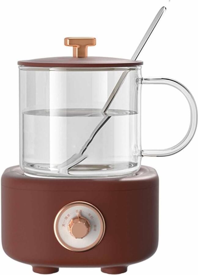 Theepot Waterkoker Mini Koker Dranken Bereiden Constante Temperatuur 400 ml Wit