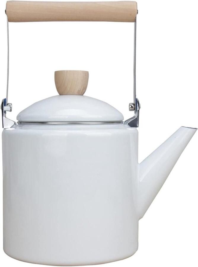 Theepot Waterkoker Thee Zetten Inductie Geschikt 2.4L Capaciteit Wit