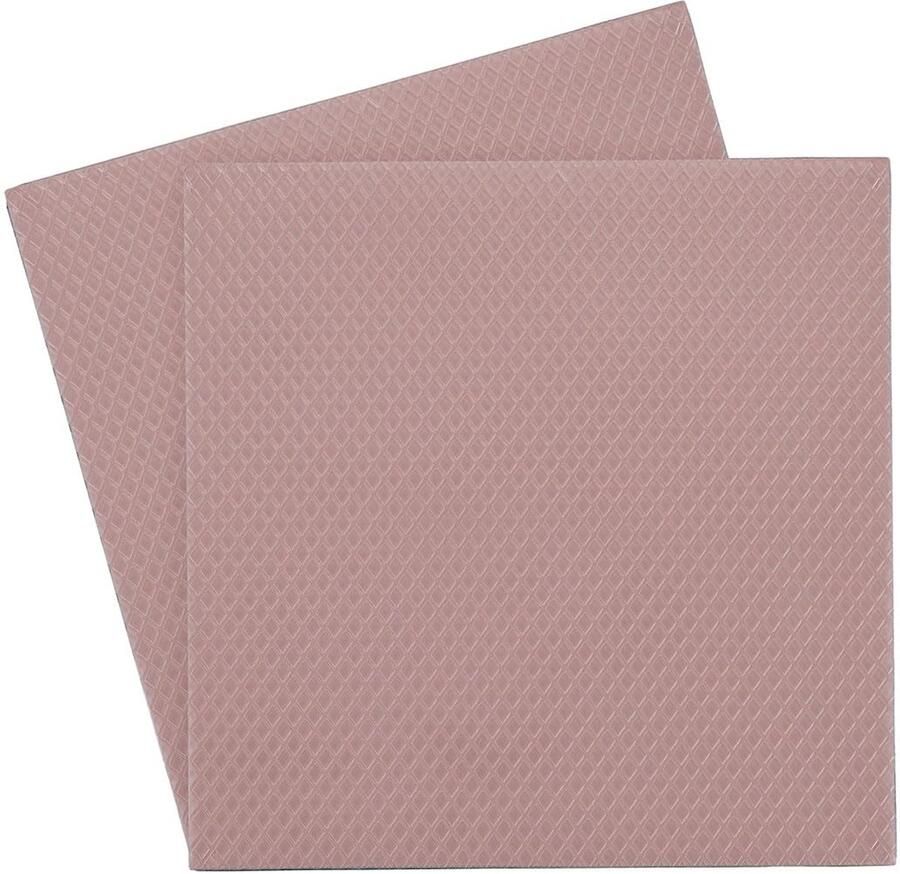 Thermal Grizzly Minus Pad 8 warmtegeleidingspad 100x100x0 5mm (2er Pack) Hoge warmtegeleiding & compressibiliteit elektrisch niet geleidend Voor SSD GPU RAM PS4 PS5 Xbox & elektronica
