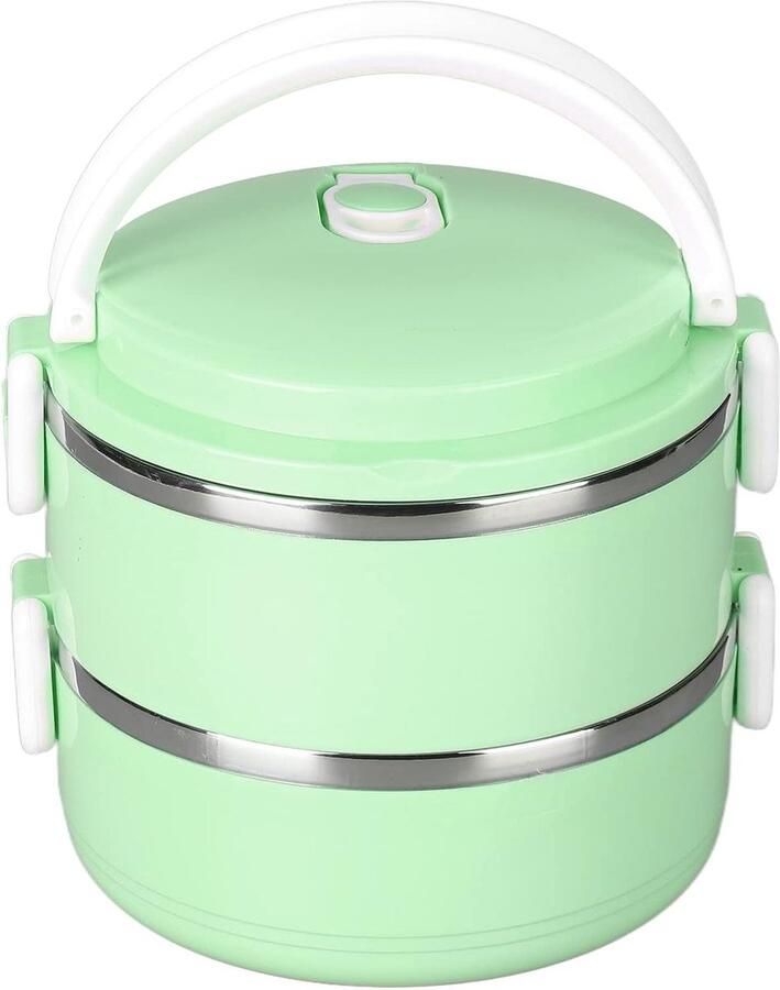 Thermische Lunchbox Geïsoleerde Voedselcontainer Warme Maaltijden Meenemen Lekvrije Afdichting 3300cc Capaciteit Zilver