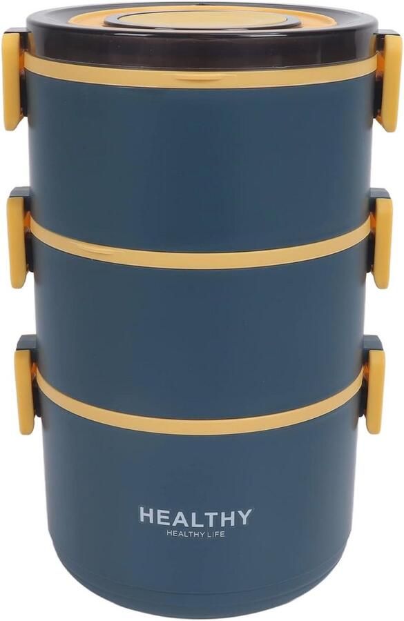 Thermische Lunchbox met Drie Lagen Lekvrije Vacuümgeïsoleerde Lunchcontainer