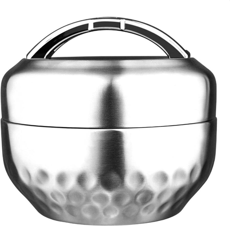 Thermische lunchbox Voedselcontainer Warme maaltijden meenemen Dubbellaags ontwerp 1 liter Meerkleurig