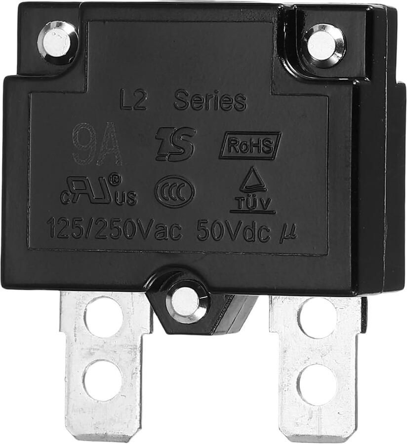 Thermische schakelschakelaar met 9 A 125 250 V AC 50 V DC thermische overbelastingsbeveiliging met automatische herstart voor industriële auto's