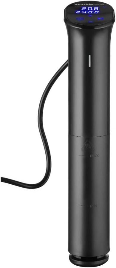 Thermo Circulator Sous Vide Koker Professionele Keuken Wifi Bediening App 34 cm Hoog Zwart