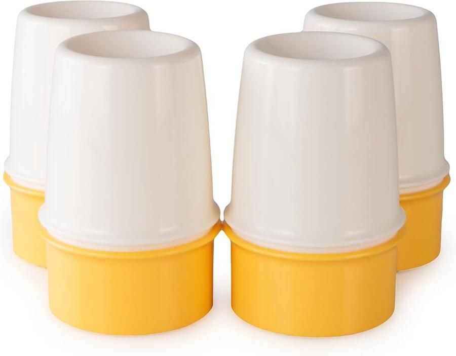 Thermo Eierdopjes Set van 4 Ontbijt Serveren Inclusief Lepels